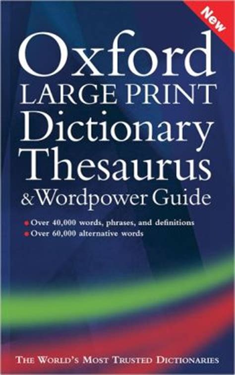 hardcover dictionary|large print dictionary and thesaurus.